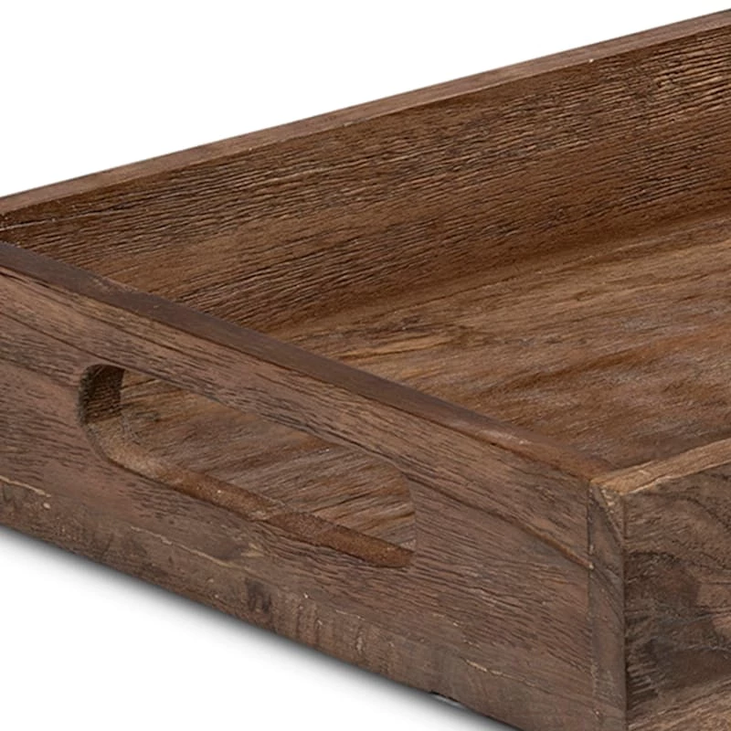 Rustic Natural Wood Tray, Large 5 Rustic Natural Wood Tray, Large - Image 3