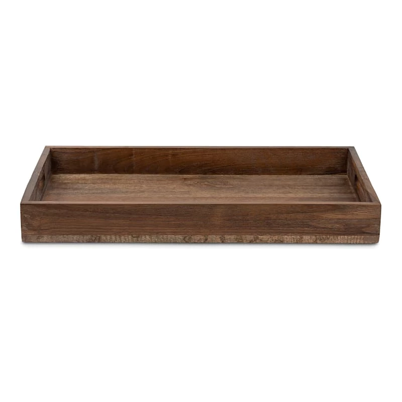 Rustic Natural Wooden Tray, Small 4 Rustic Natural Wooden Tray, Small - Image 2