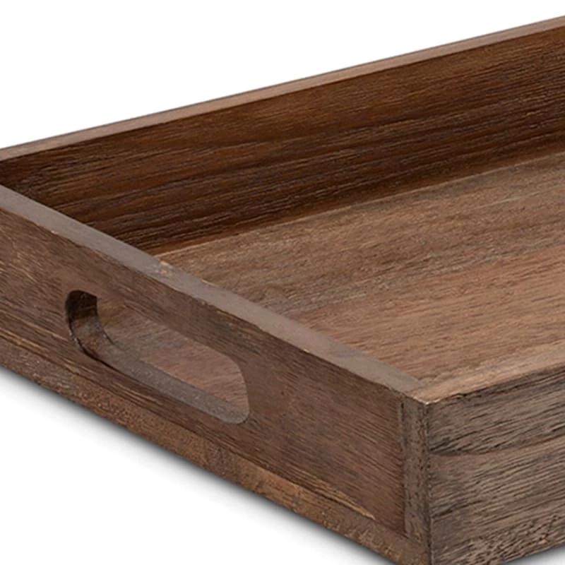 Rustic Natural Wooden Tray, Small 5 Rustic Natural Wooden Tray, Small - Image 3
