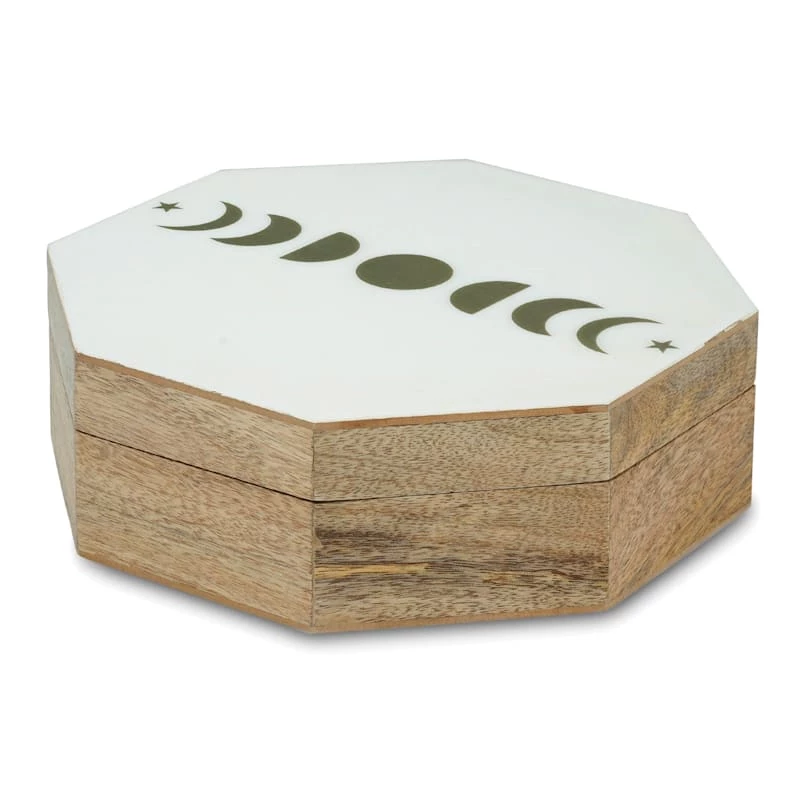 Rustic Wooden Moon Phase Box 3 Rustic Wooden Moon Phase Box