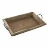 Rustic Wooden Tray With Metal Handles, 24X13 -Home Decoration Sales Shop rustic wooden tray with metal handles 24x13 1
