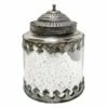 Silver Antique Mercury Jar, 8.5" 1 Silver Antique Mercury Jar, 8.5" -Home Decoration Sales Shop silver antique mercury jar 8.5