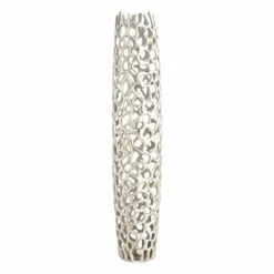 Silver Coral Floor Vase, 36"