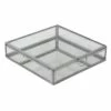 Silver Glass Box, 8" -Home Decoration Sales Shop silver glass box 8