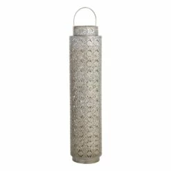 Silver Metal Lantern, 33"