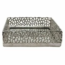 Silver Mirror Decorative Tray, 14"