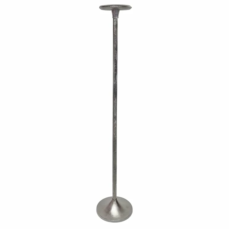 Silver Pillar Candle Holder, 36" 4 Silver Pillar Candle Holder, 36" - Image 2