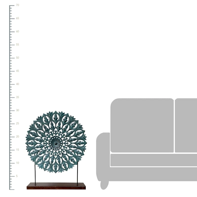 Sun Carved Medallion Decor, 30" 4 Sun Carved Medallion Decor, 30" - Image 2