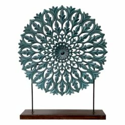 Sun Carved Medallion Decor, 30"