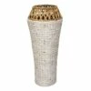 Tall White Woven Vase, 31" 1 Tall White Woven Vase, 31" -Home Decoration Sales Shop tall white woven vase 31
