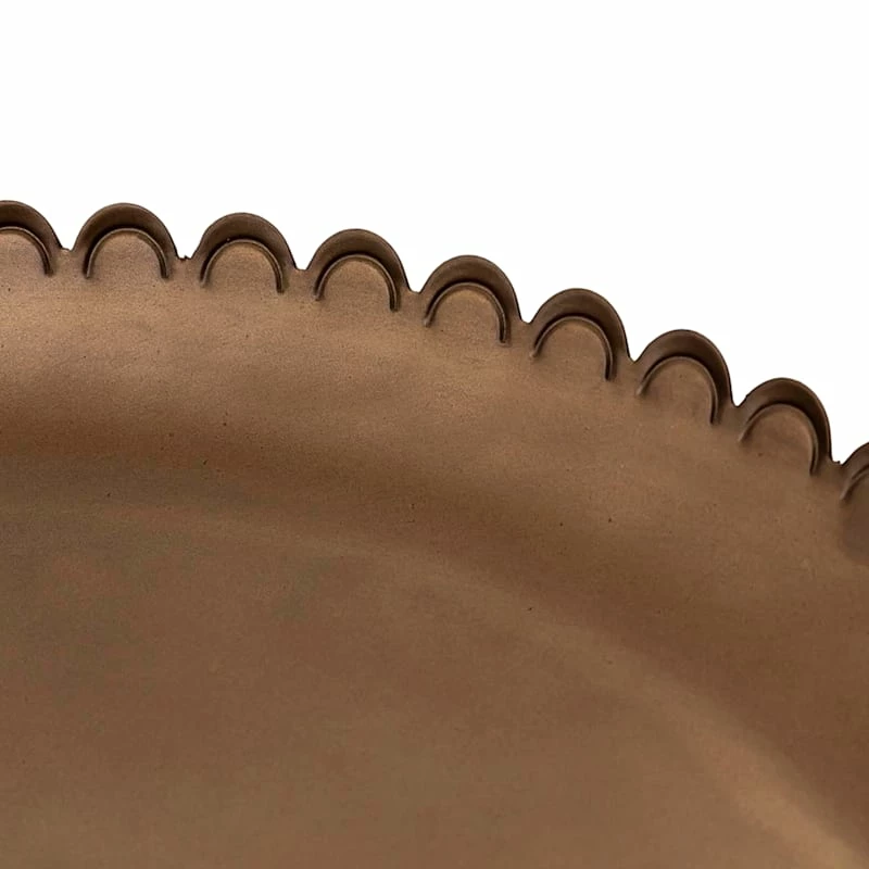 Tracey Boyd Antique Brass Platter, 17" 6 Tracey Boyd Antique Brass Platter, 17" - Image 4