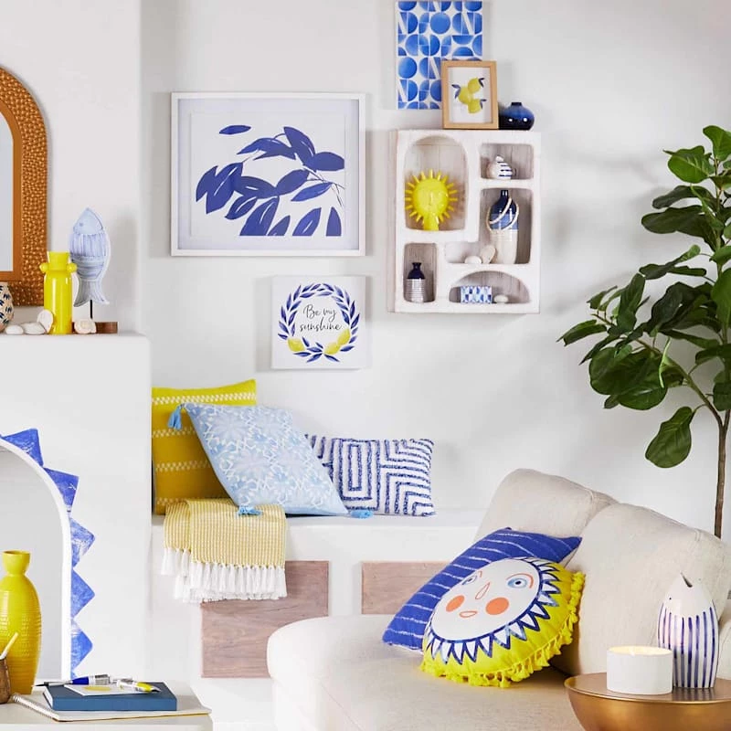 Tracey Boyd Blue Medallion Print Decorative Box, 6x5 4 Tracey Boyd Blue Medallion Print Decorative Box, 6x5 - Image 2