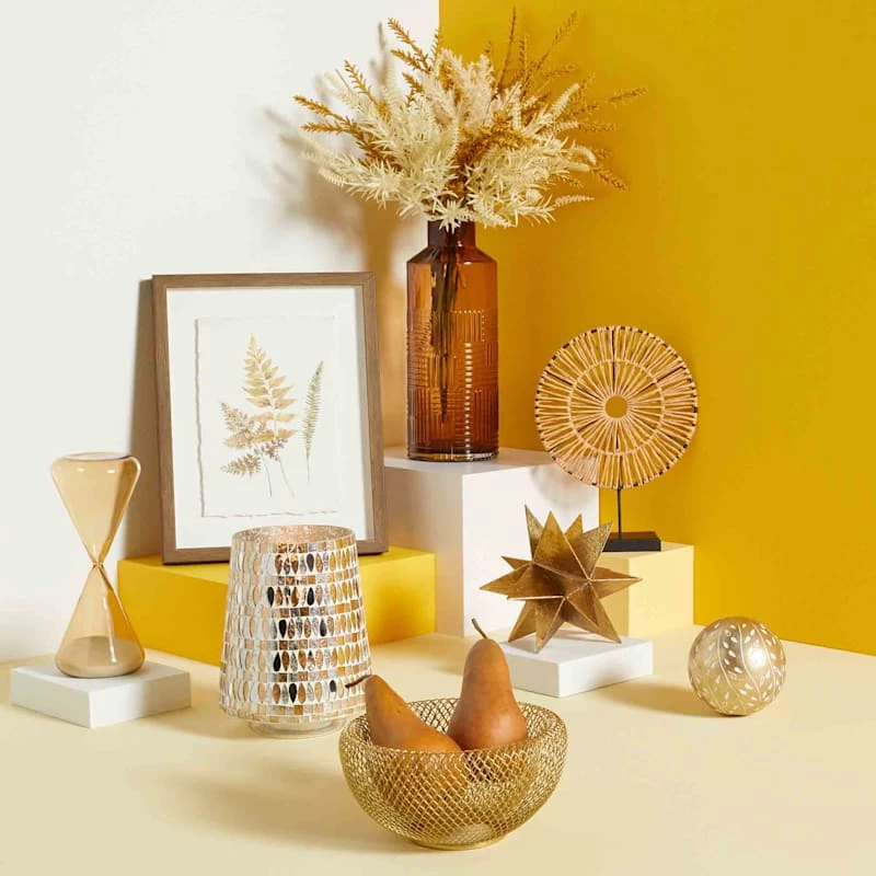 Tracey Boyd Brass Mesh Decorative Bowl, 7.5" 5 Tracey Boyd Brass Mesh Decorative Bowl, 7.5" - Image 3