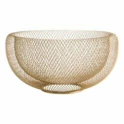 Tracey Boyd Brass Wire Decorative Bowl, 11x5