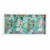 Tracey Boyd Multicolor Floral Printed Decorative Tray, 12x6