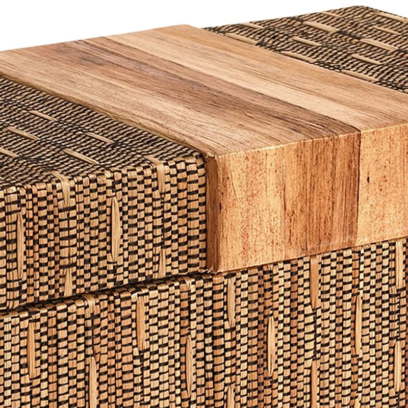 Tracey Boyd Natural Seagrass Woven Box, 11x4.5 4 Tracey Boyd Natural Seagrass Woven Box, 11x4.5 - Image 2