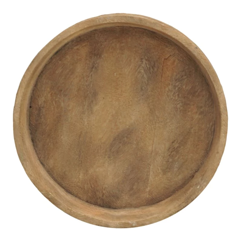 Tracey Boyd Round Wood Tray, 10" 3 Tracey Boyd Round Wood Tray, 10"