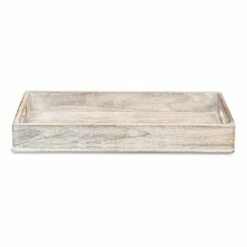 Tracey Boyd White Rustic Wooden Tray, Small 6 Tracey Boyd White Rustic Wooden Tray, Small -Home Decoration Sales Shop tracey boyd white rustic wooden tray small 1