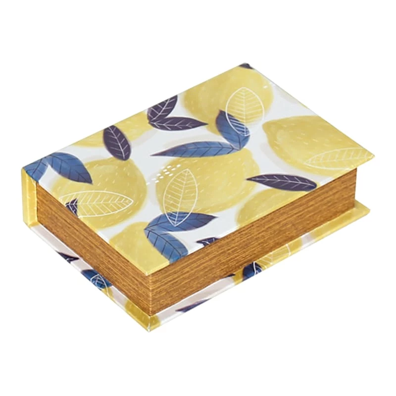 Tracey Boyd Wood Book Box, 9" 3 Tracey Boyd Wood Book Box, 9"