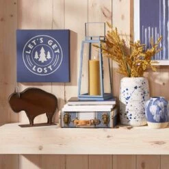 Vintage Denim Decorative Suitcase, 14" 10 Vintage Denim Decorative Suitcase, 14" -Home Decoration Sales Shop vintage denim decorative suitcase 14 2