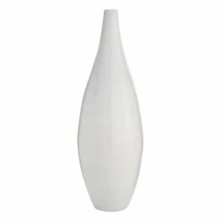 White Bamboo Vase, 36"