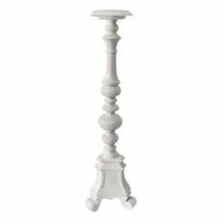 White Candle Holder, 32"