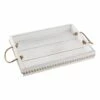 White Faux Wood Decorative Tray With Rope Handles, 16x13 1 White Faux Wood Decorative Tray With Rope Handles, 16x13 -Home Decoration Sales Shop white faux wood decorative tray with rope handles 16x13 1