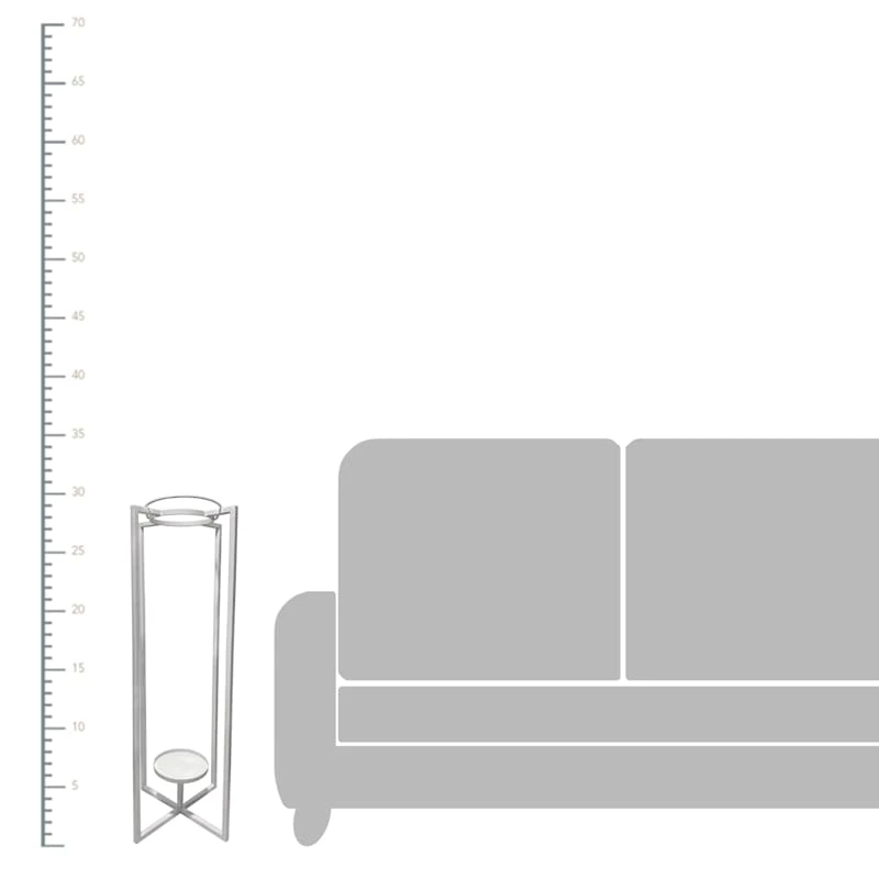 White Lantern, 30" 5 White Lantern, 30" - Image 3