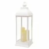 White Pre-Lit LED Floor Lantern, 28" 1 White Pre-Lit LED Floor Lantern, 28" -Home Decoration Sales Shop white pre lit led floor lantern 28