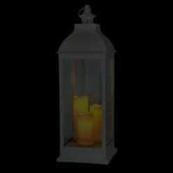 White Pre-Lit LED Floor Lantern, 28" 10 White Pre-Lit LED Floor Lantern, 28" -Home Decoration Sales Shop white pre lit led floor lantern 28 3