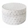 White Round Decorative Box, 6" 1 White Round Decorative Box, 6" -Home Decoration Sales Shop white round decorative box 6