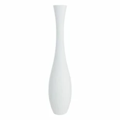 White Wooden Floor Vase, 36"