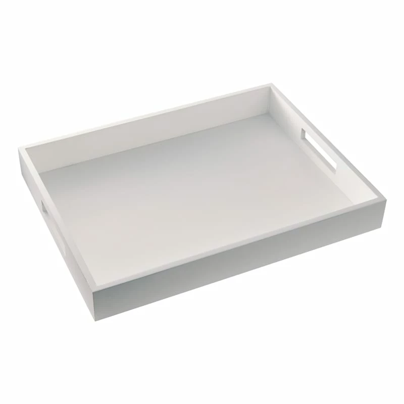 White Wooden Tray, 16x12 3 White Wooden Tray, 16x12