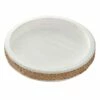 Whitewashed Round Wood Tray, 13"