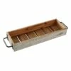 Whitewashed Wooden Tray With Metal Handles, 22x7 2 Whitewashed Wooden Tray With Metal Handles, 22x7 -Home Decoration Sales Shop whitewashed wooden tray with metal handles 22x7 1