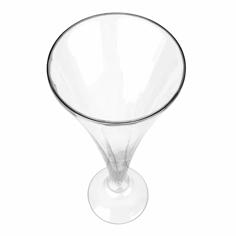 Willow Crossley Clear Glass Trumpet Vase, 40" 4 Willow Crossley Clear Glass Trumpet Vase, 40" - Image 2