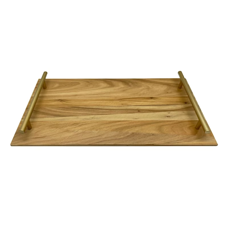Wood Decorative Tray, 15" 3 Wood Decorative Tray, 15"