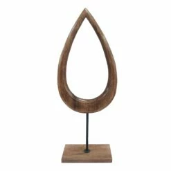 Wooden Teardrop Decor, 29"