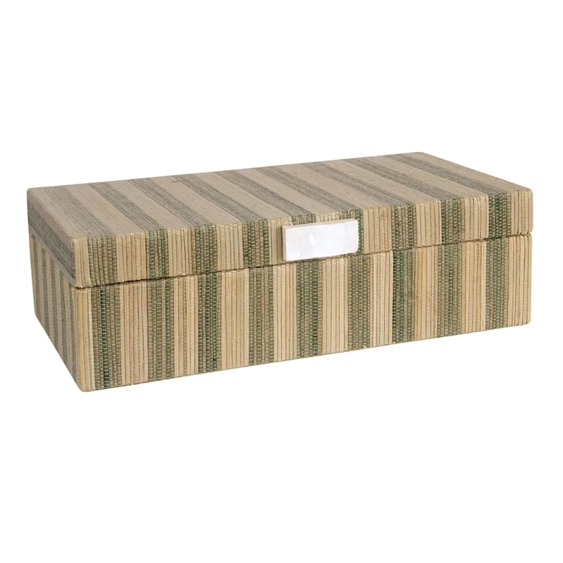 Woven Seagrass Box Decor, 7" 3 Woven Seagrass Box Decor, 7"