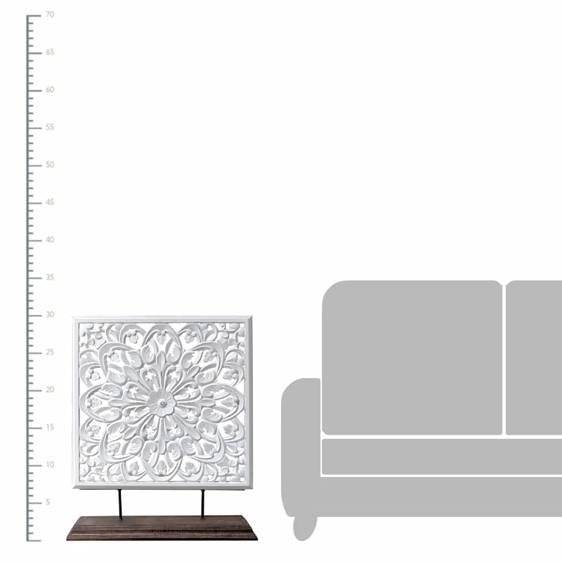 Zaigham Carved Panel On Stand, 24x30 4 Zaigham Carved Panel On Stand, 24x30 - Image 2